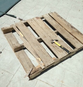 Old Pallet Used to Make a Sign